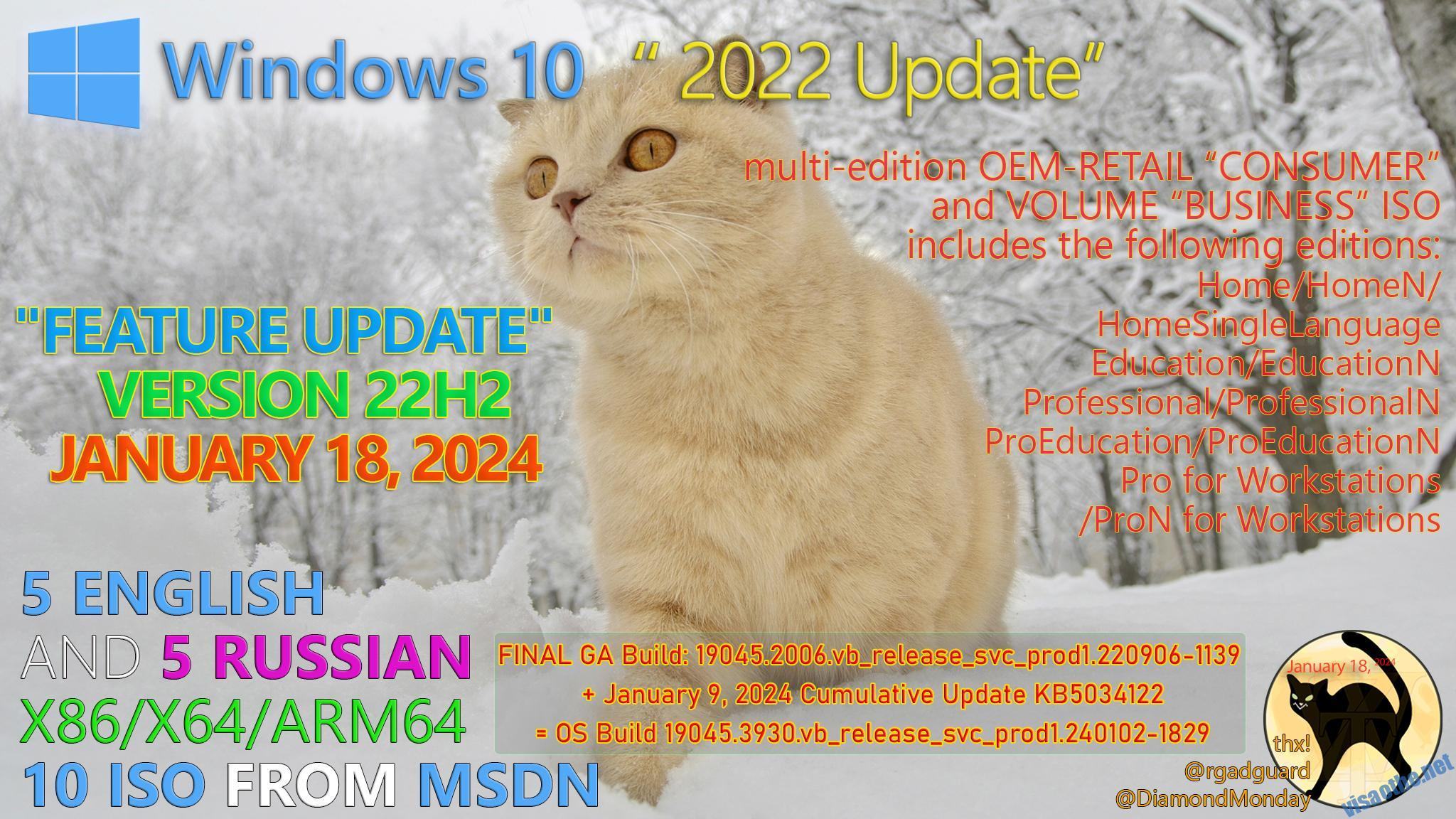 Windows 10 22H2 Updated January 2024 OS Builds 19045 3930 ViSaoThe   GEJnK5qXYAAFOE  